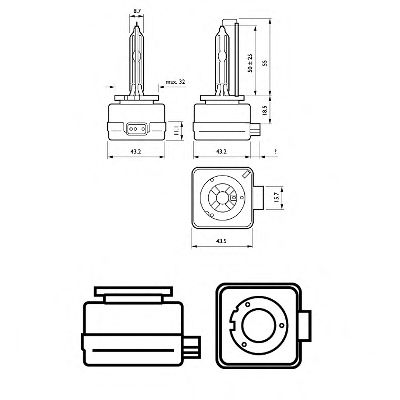 42403VIS1 (PHILIPS) D3S Vision 42V 35W PK32d-52
