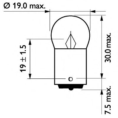 13821MDCP (PHILIPS) R5W MasterDuty 24V 5W BA15s1