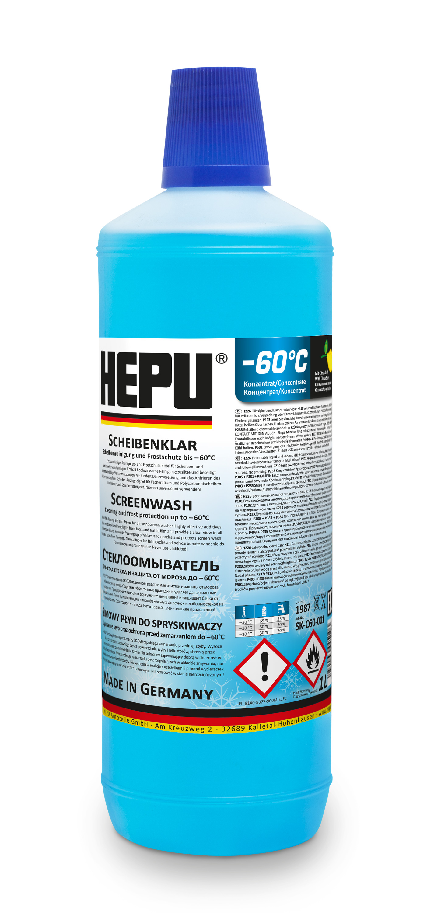 Winter Screenwash -60 С 1L (x12)1