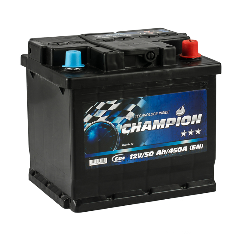 Black 50 Ah/12V Champion Euro (0)1