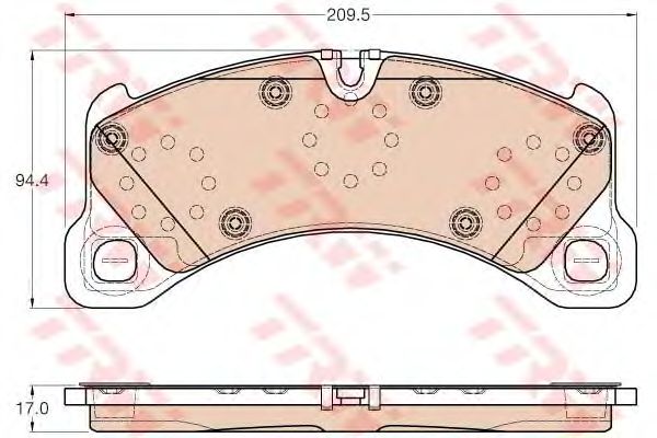 GDB2004  TRW - Гальмівні колодки до дисків1