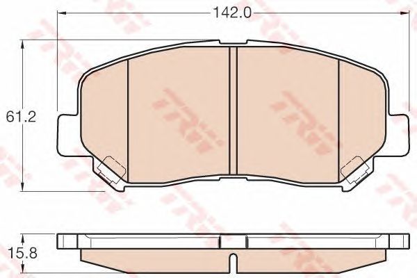 GDB3562  TRW - Гальмівні колодки до дисків1