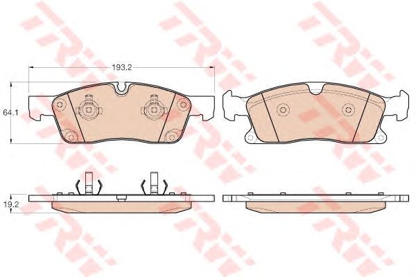 GDB1955  TRW - Гальмівні колодки до дисків1