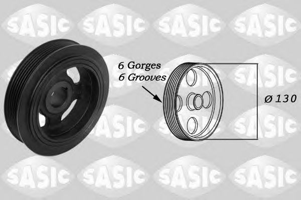 2156048   SASIC - Шків колінвалу1