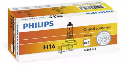 12366C1 (PHILIPS) H16 12V 19W PGJ19-3 Carton 1 pc.1