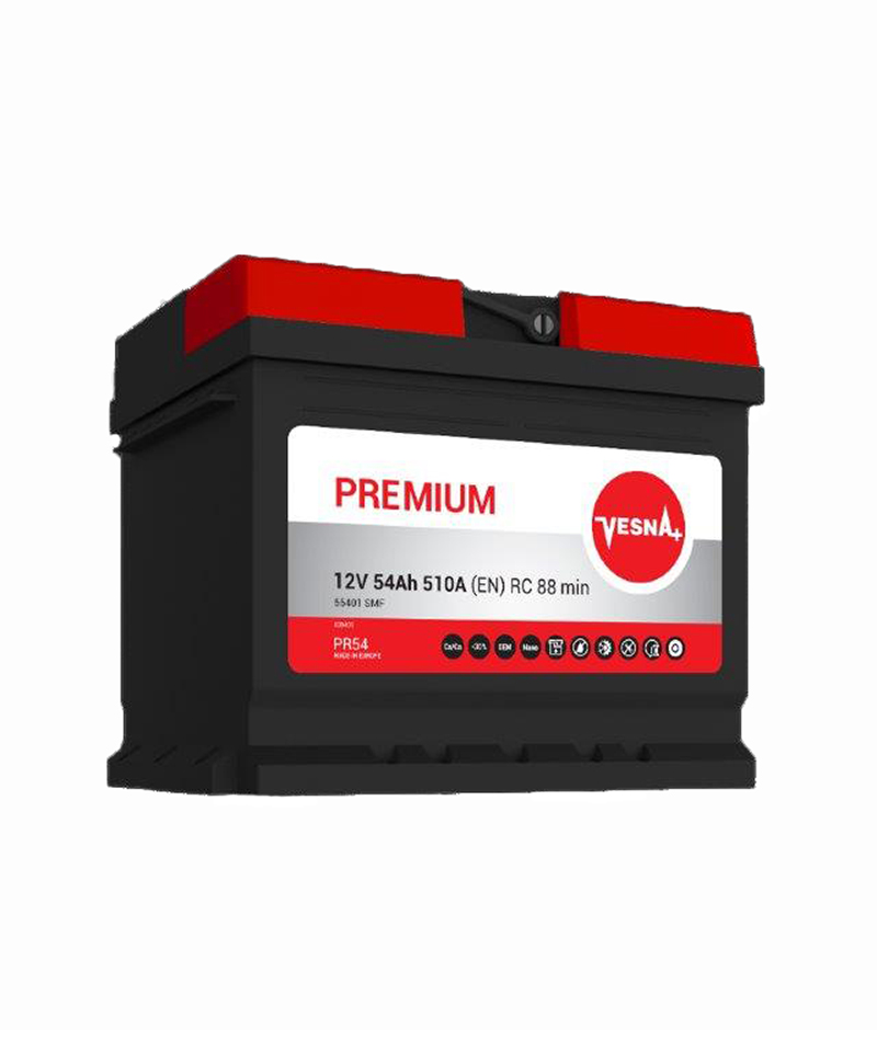 54 Ah/12V NEW!!!! Vesna Premium Euro(0)1