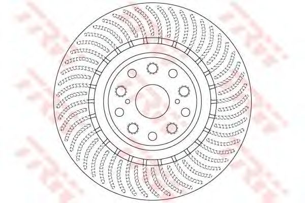 DF6489S  TRW - Гальмівний диск (лівий)1