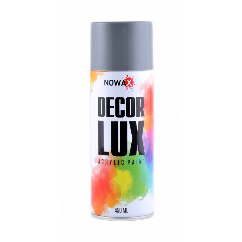 NOWAX  Акрилова фарба в спреї  DECOR LUX  7000 Сірий   450ml 1