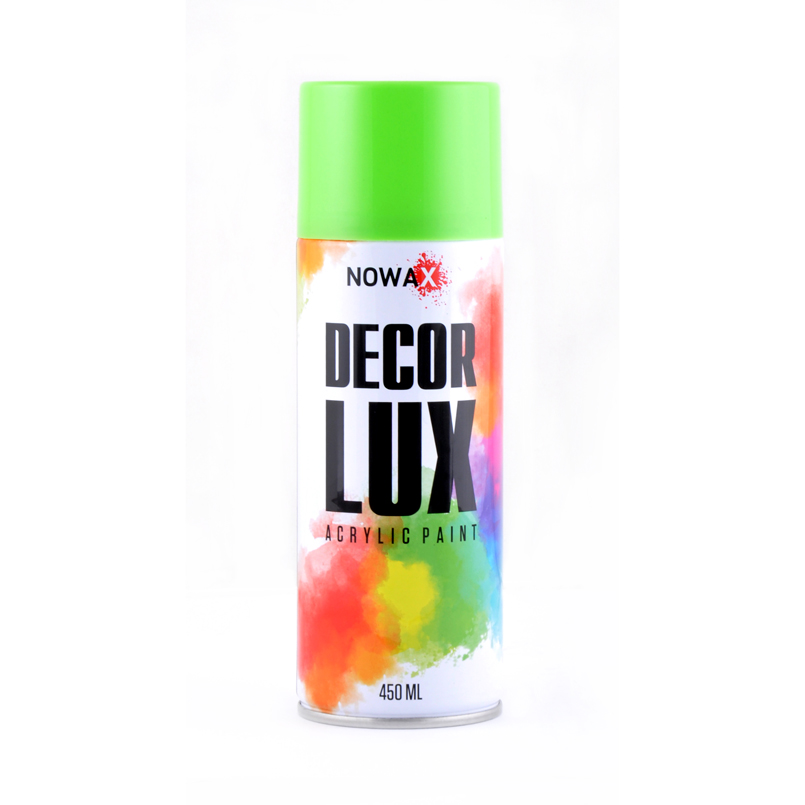 NOWAX  Акрилова фарба в спреї  DECOR LUX  6018 Світло зелений  450ml1