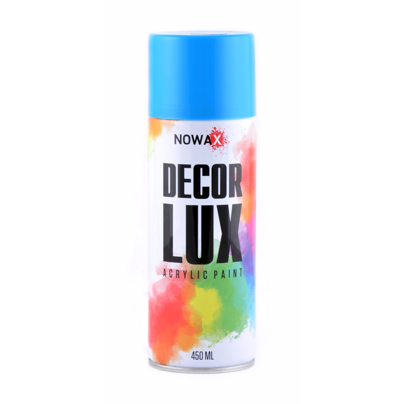 NOWAX  Акрилова фарба в спреї  DECOR LUX  5012 Світло блакитний  450ml 1