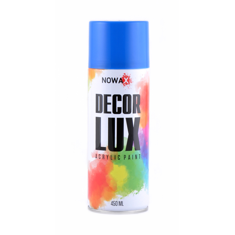 NOWAX  Акрилова фарба в спреї  DECOR LUX  5017 Синій  450ml 1