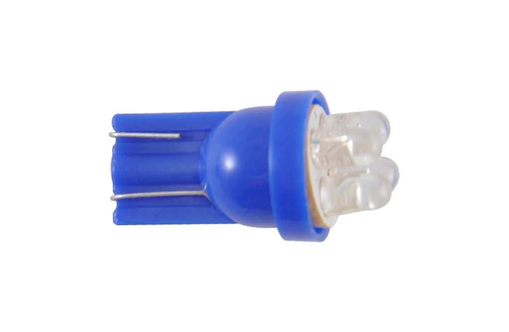 SOLAR Автолампа LED 12V T10 W2.1x9.5d 4leds blue 2шт. (75шт.) підсвічування салону1