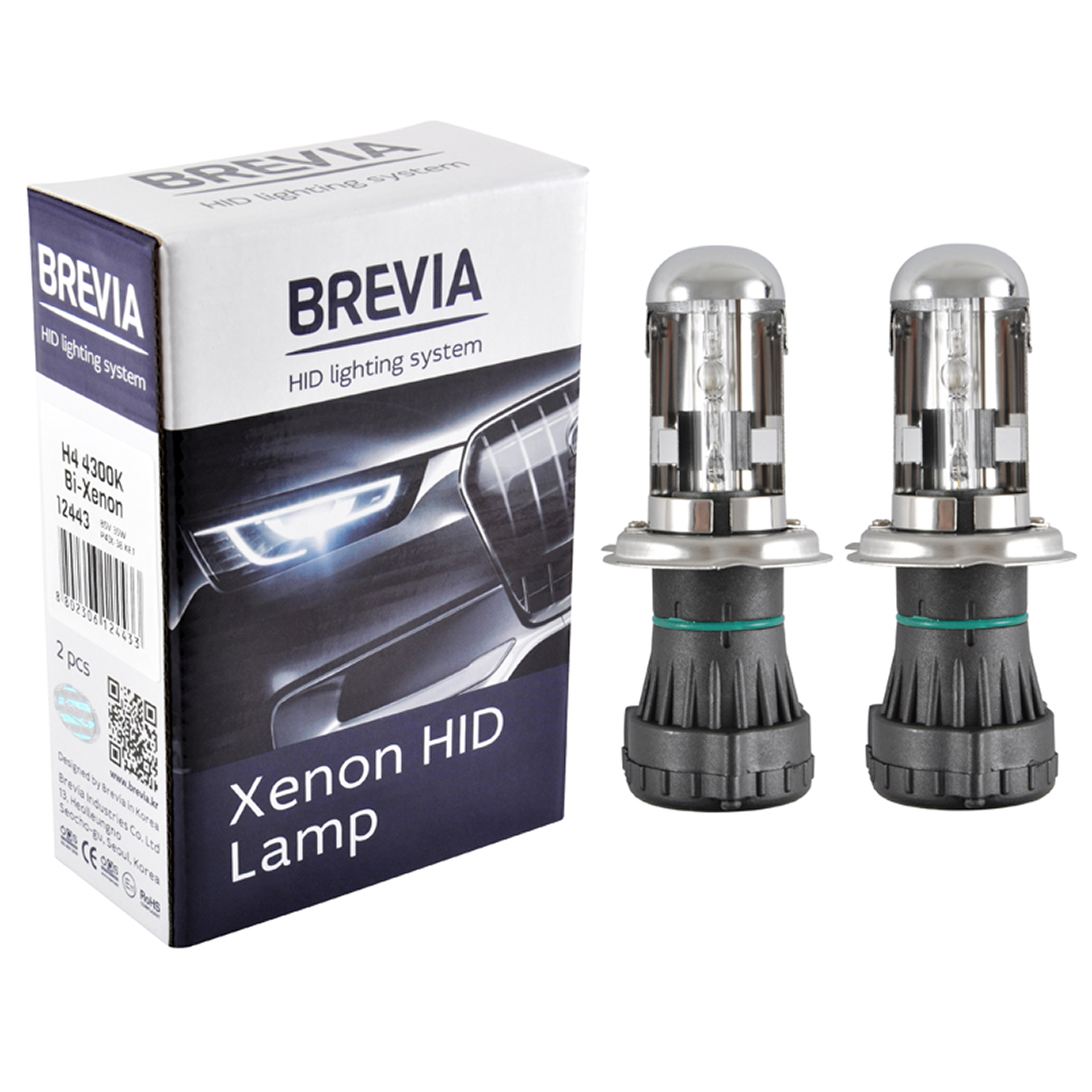 BREVIA Автолампа H4, 4300K,85V,35W P43t-38 KET,(2шт.) XENON2