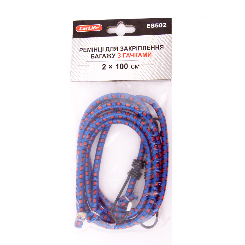 CARLIFE  Ремінці для закріплення багажу 2x100см. 1