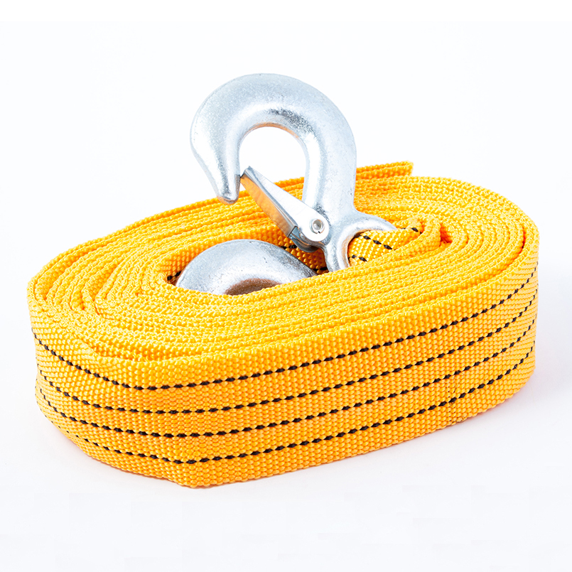 CARLIFE  Трос стрічковий, з металевими гачками 8т,5,5м.,сумочка поліетил. 1