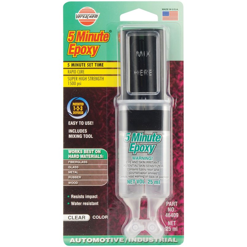 VERSACHEM  5 MINUTE® CLEAR EPOXY, 25 ml Універсальний епоксидний двохкомпонентний 5-ти хвилинний кле1