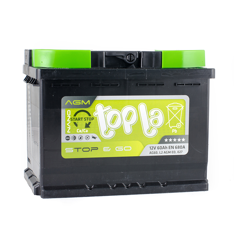 60 Ah/12V Topla  AGM Euro (0)1