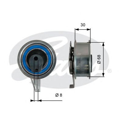 T43245 (7784-21174)  Натяжний ролик ременя ГРМ GATES POWERGRIP TENSIONER1