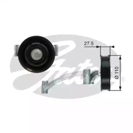 T36740 (7803-21740)  Обвідний ролик GATES DRIVEALIGN MV IDLER1