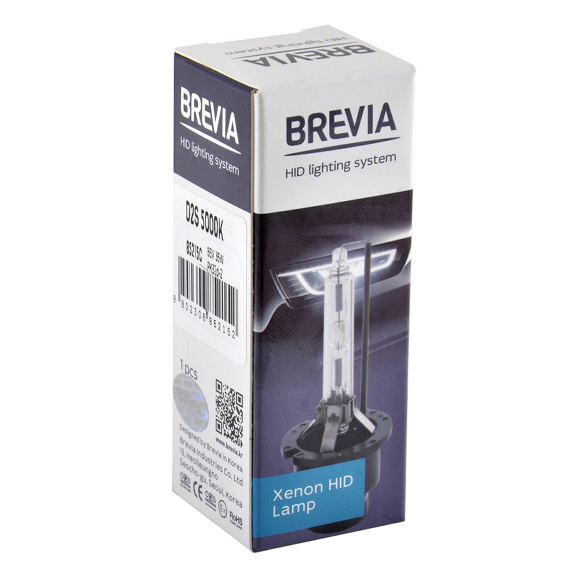 BREVIA Автолампа D2S,5000K,85V,35W PK32d-2, (1шт.) XENON1