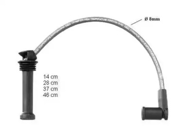 CLS074 (Champion) Комплект проводів запалювання1