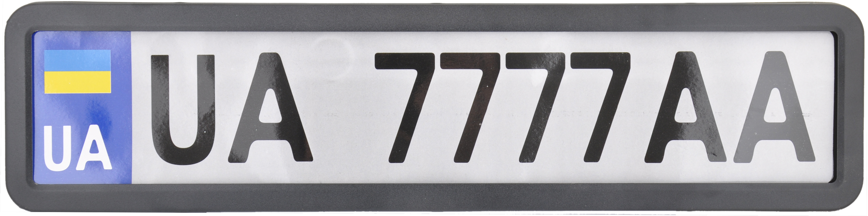 CARLIFE  Рамка під номер, чорна матова 1