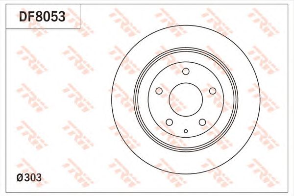 DF8053  TRW - Гальмівний диск1