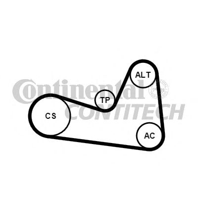 6PK1200K1   Комплект ременя CONTI-V MULTIRIB BELT KIT1