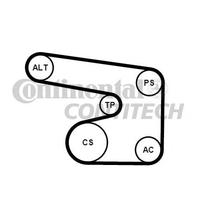 6PK1900K1   Комплект ременя CONTI-V MULTIRIB BELT KIT1