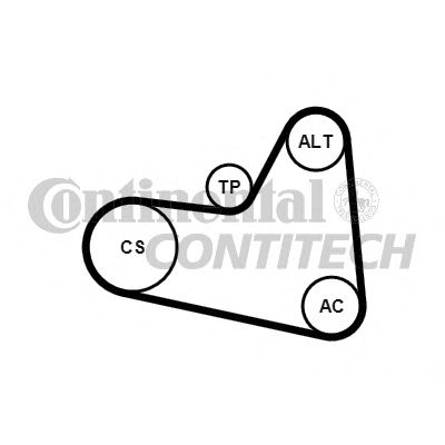 6PK976K1   Комплект ременя CONTI-V MULTIRIB BELT KIT1