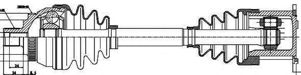 203022 GSP  -  Напіввісь1