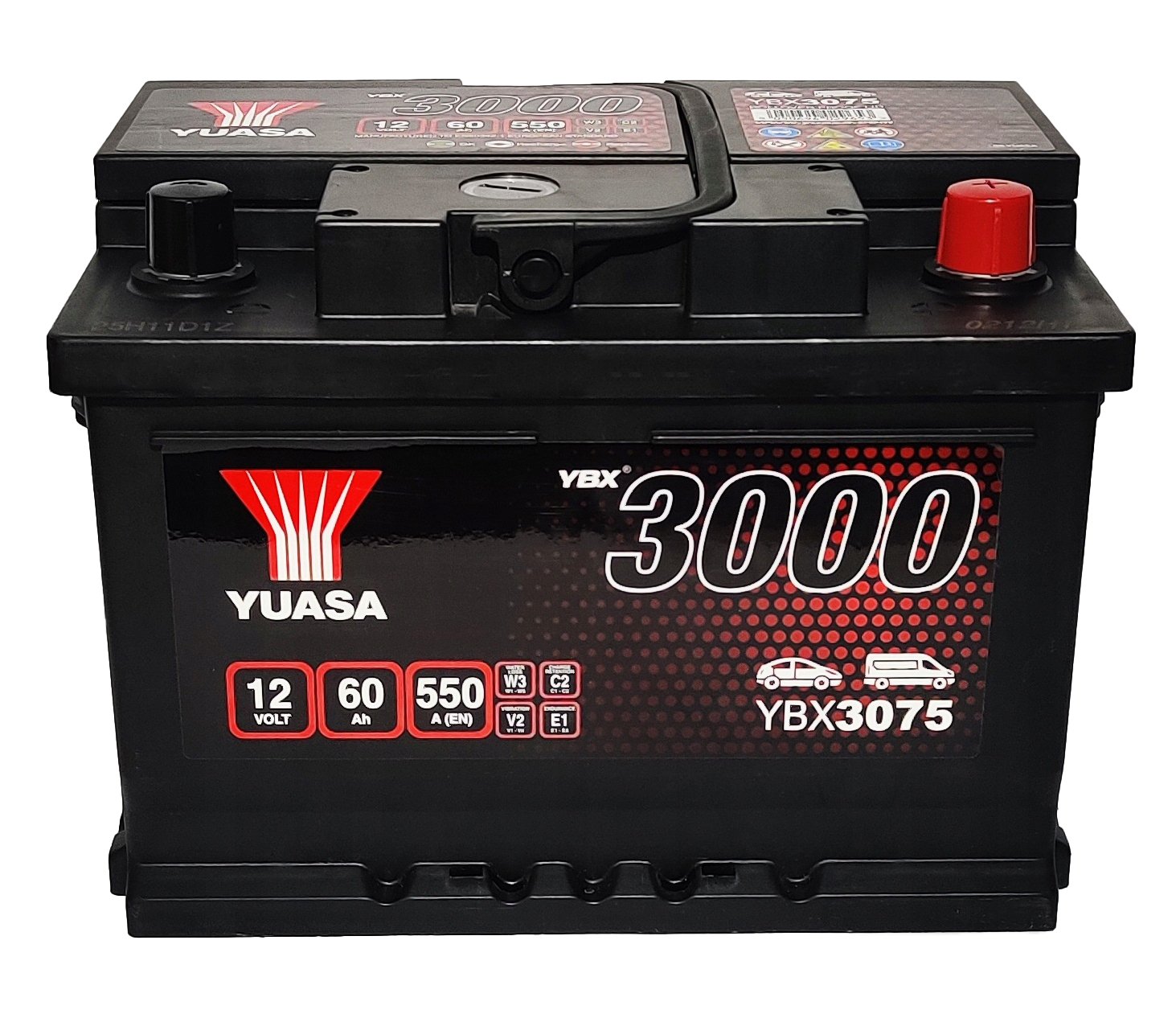 Yuasa 12V 60Ah SMF Battery YBX3075 (0)1
