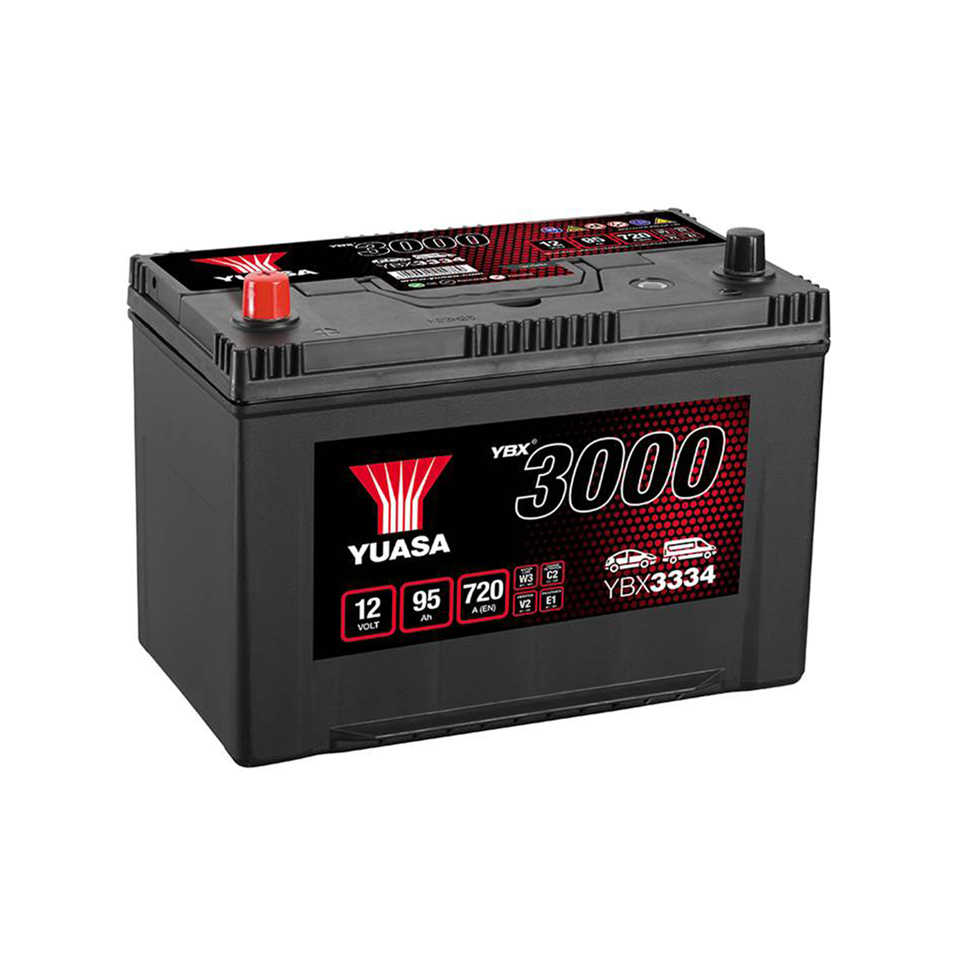 Yuasa 12V 95Ah SMF Battery Japan YBX3334 (1)1