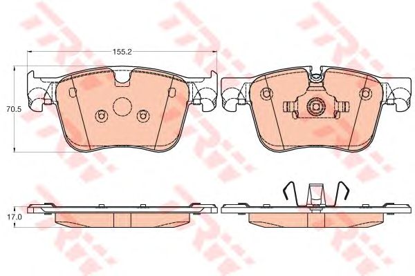 GDB2035  TRW - Гальмівні колодки до дисків1