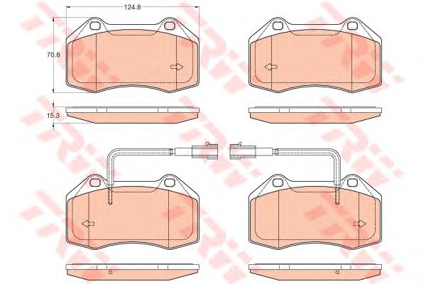 GDB2045  TRW - Гальмівні колодки до дисків1
