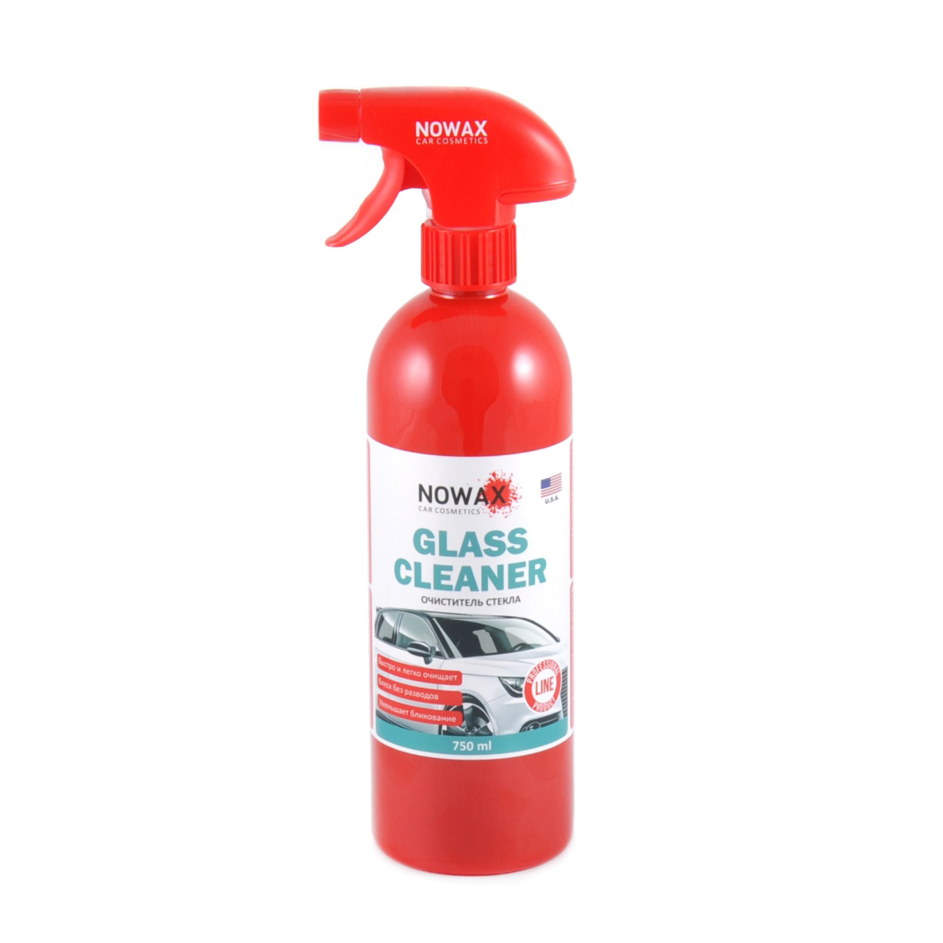 NOWAX  Очисник скла Nowax Glass Cleaner,750ml1