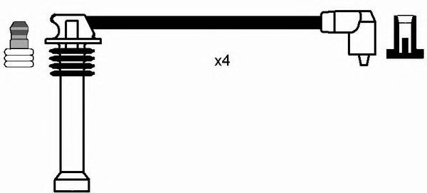 8542  (RC-FD808)  NGK - Комплект проводів запалювання1