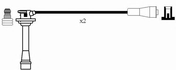 0717  (RC-KA404)  NGK - Комплект проводів запалювання1