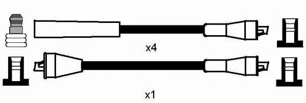 0772  (RC-OP402)  NGK - Комплект проводів запалювання1