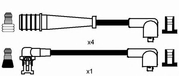 8470  (RC-RN619)  NGK - Комплект проводів запалювання1