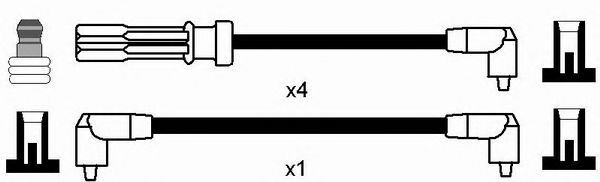 8469  (RC-VL606)  NGK - Комплект проводів запалювання1