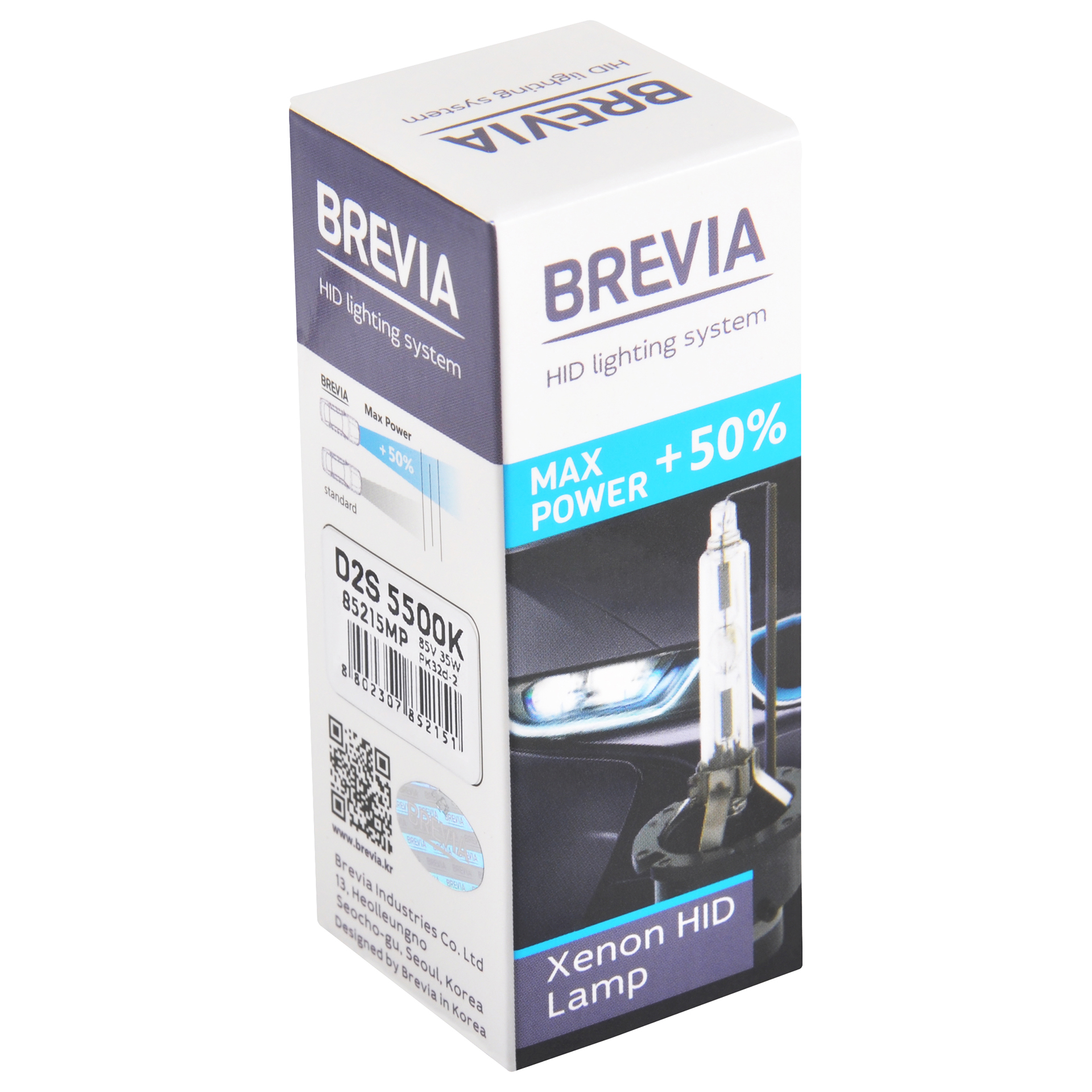 BREVIA Автолампа D2S+50%,5500K,85V,35W PK32d-2, (1шт.) XENON0