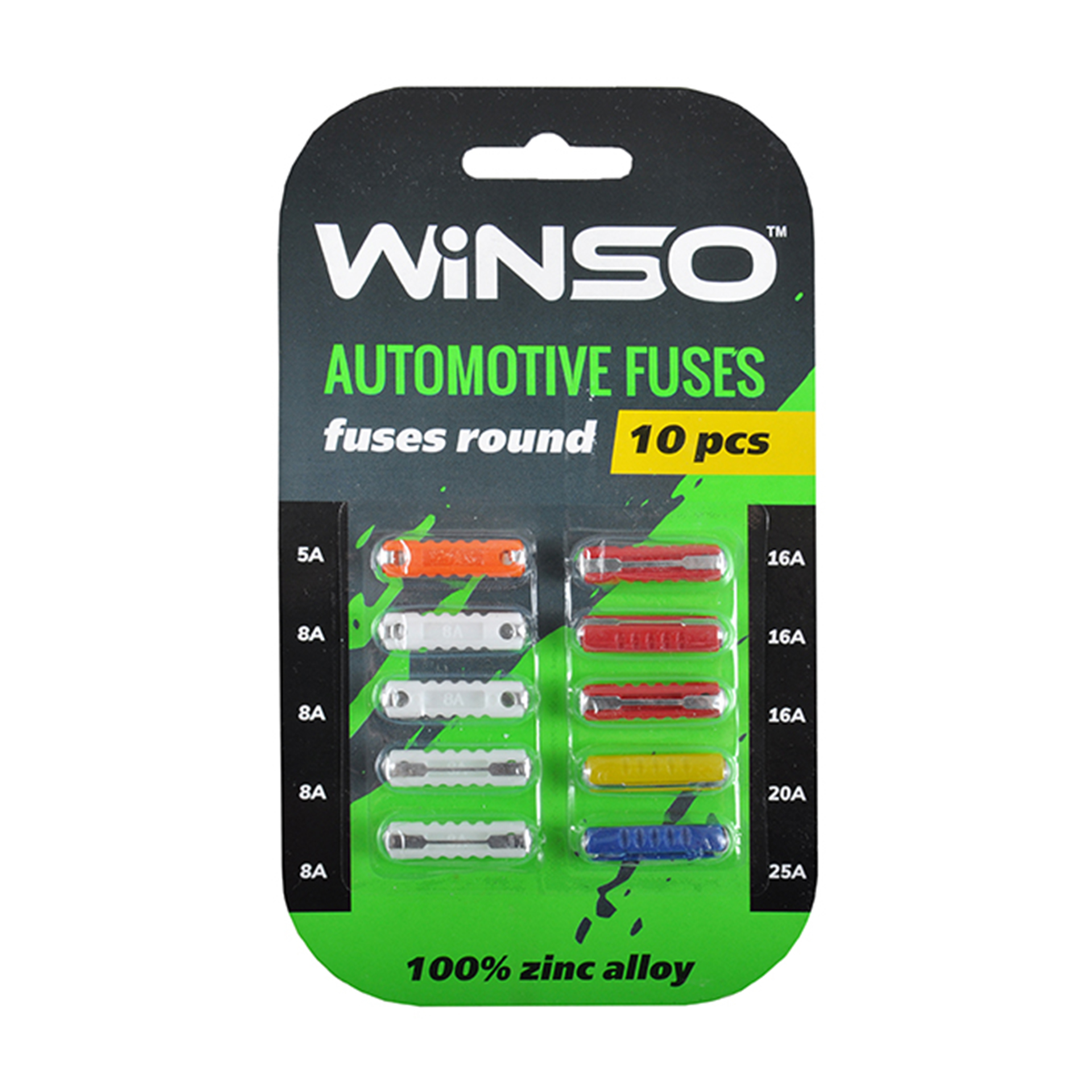 Запобіжники циліндричні 10шт. WINSO1