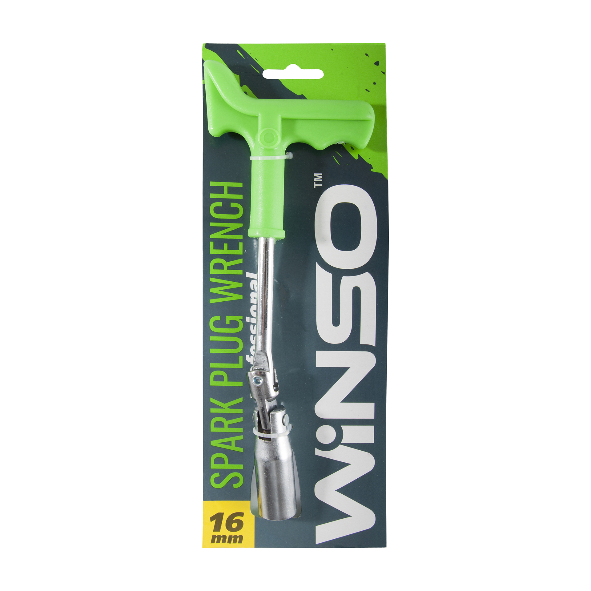 Ключ свічний, професійний з підсиленою ручкою,16мм WINSO1