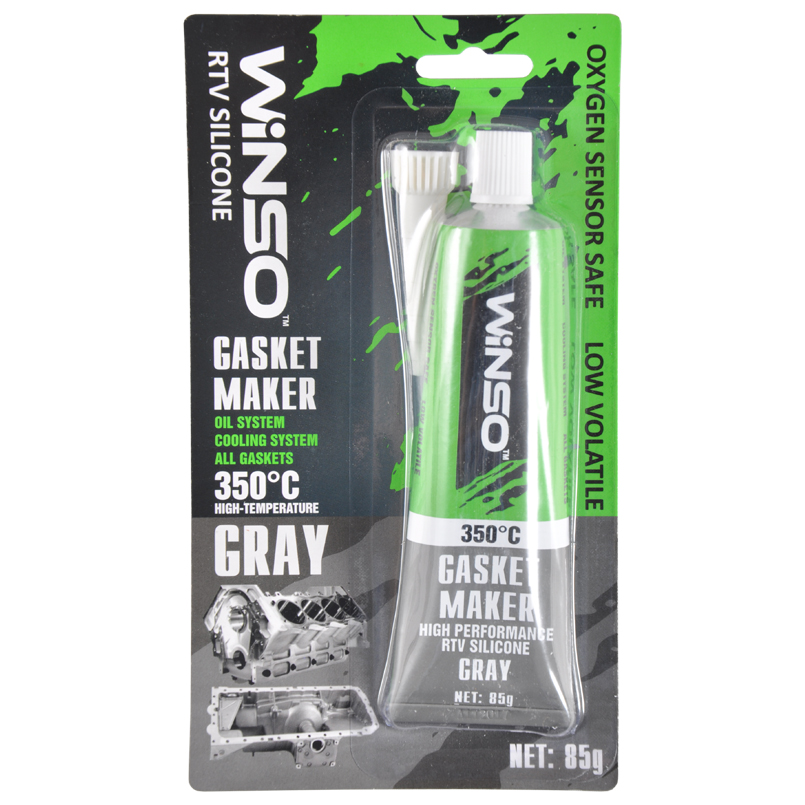 GASKET MAKER GRAY 85g +350⁰С Силіконовий герметик прокладок професійний сірий WINSO1