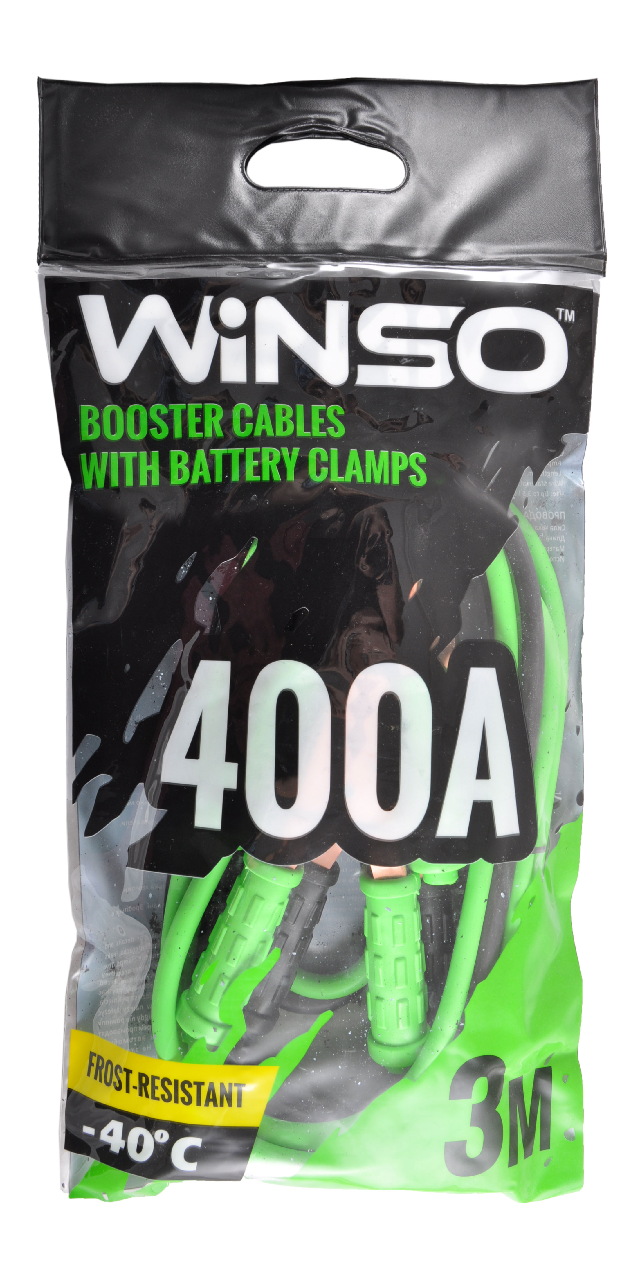 Провода-прикурювачі WINSO 400А, 3м, поліетиленовий пакет1