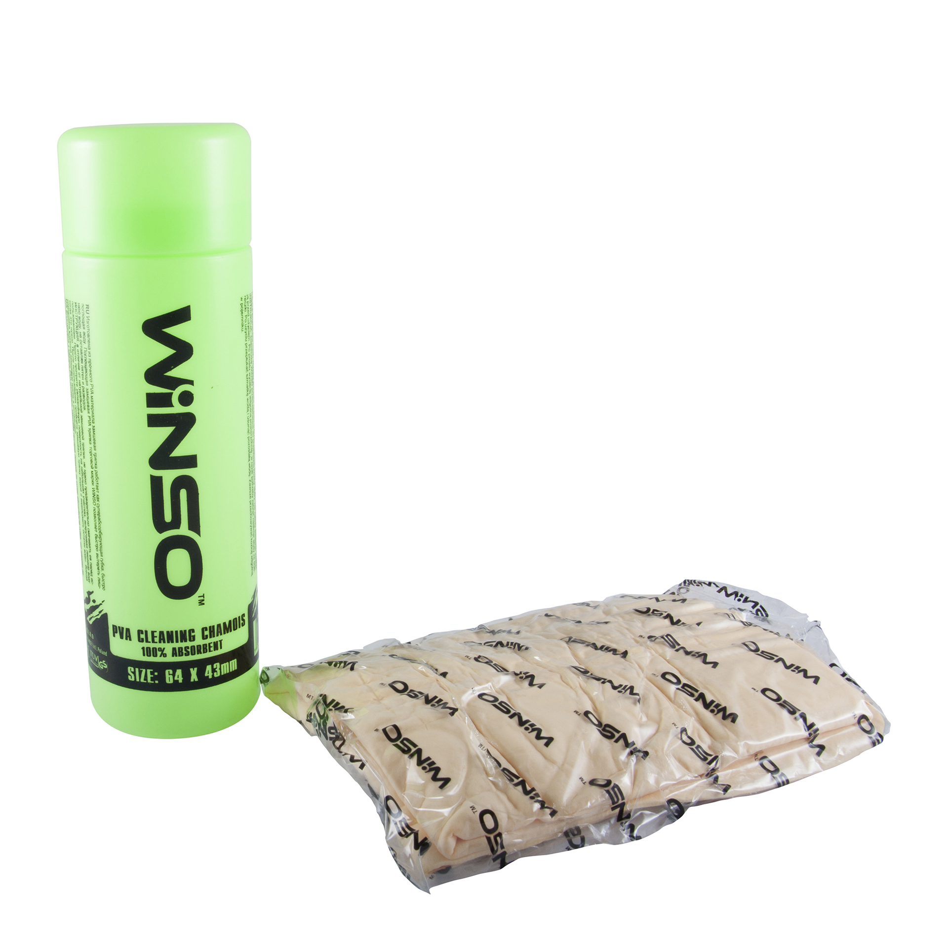 Ганчірка PVA в тубі WINSO, 64x43 см.,велика, (12/96шт.)1