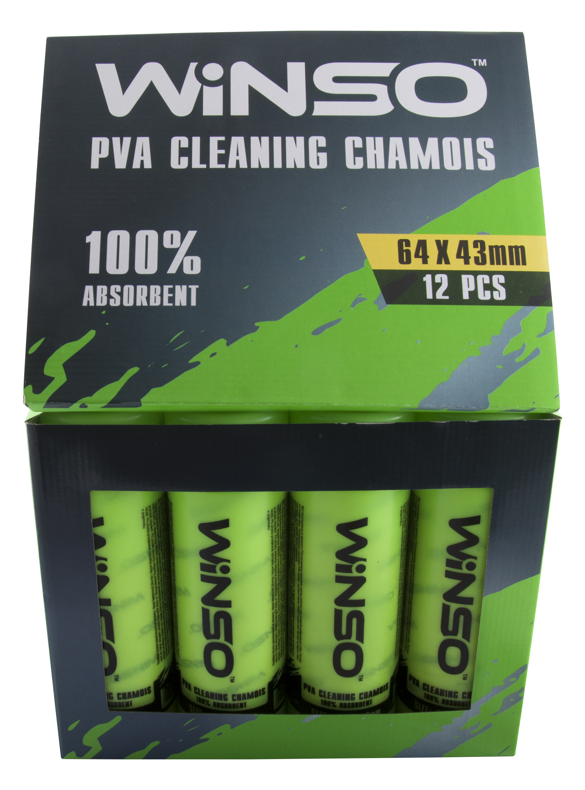 Ганчірка PVA в тубі WINSO, 64x43 см.,велика, (12/96шт.)3