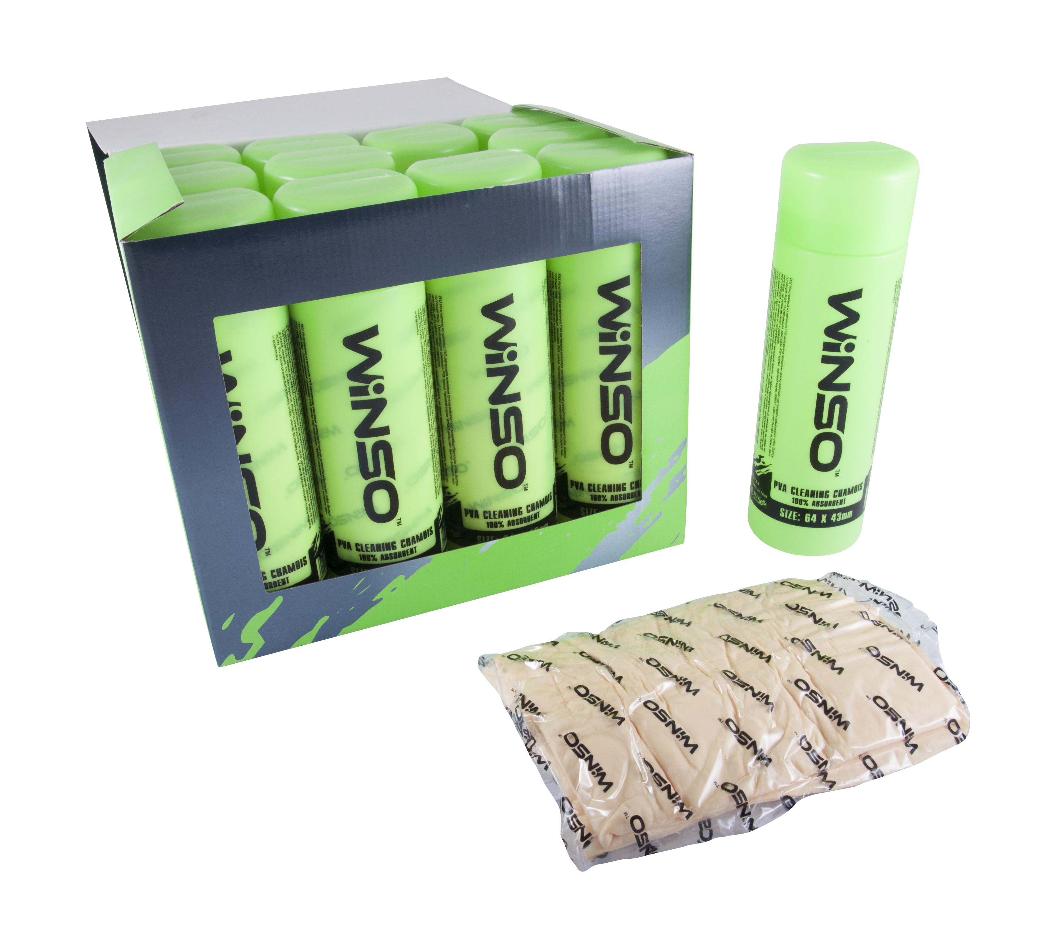 Ганчірка PVA в тубі WINSO, 64x43 см.,велика, (12/96шт.)6