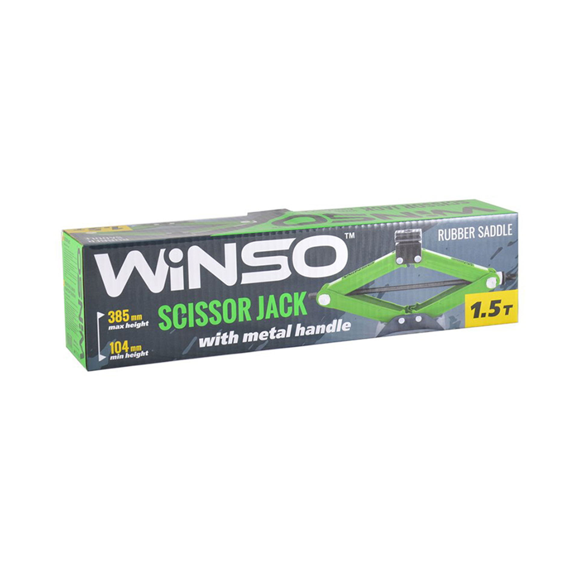 Домкрат ромбовий, WINSO 1,5т.,гумова подушка1